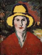 The Woman wear the hat in yellow Kasimir Malevich